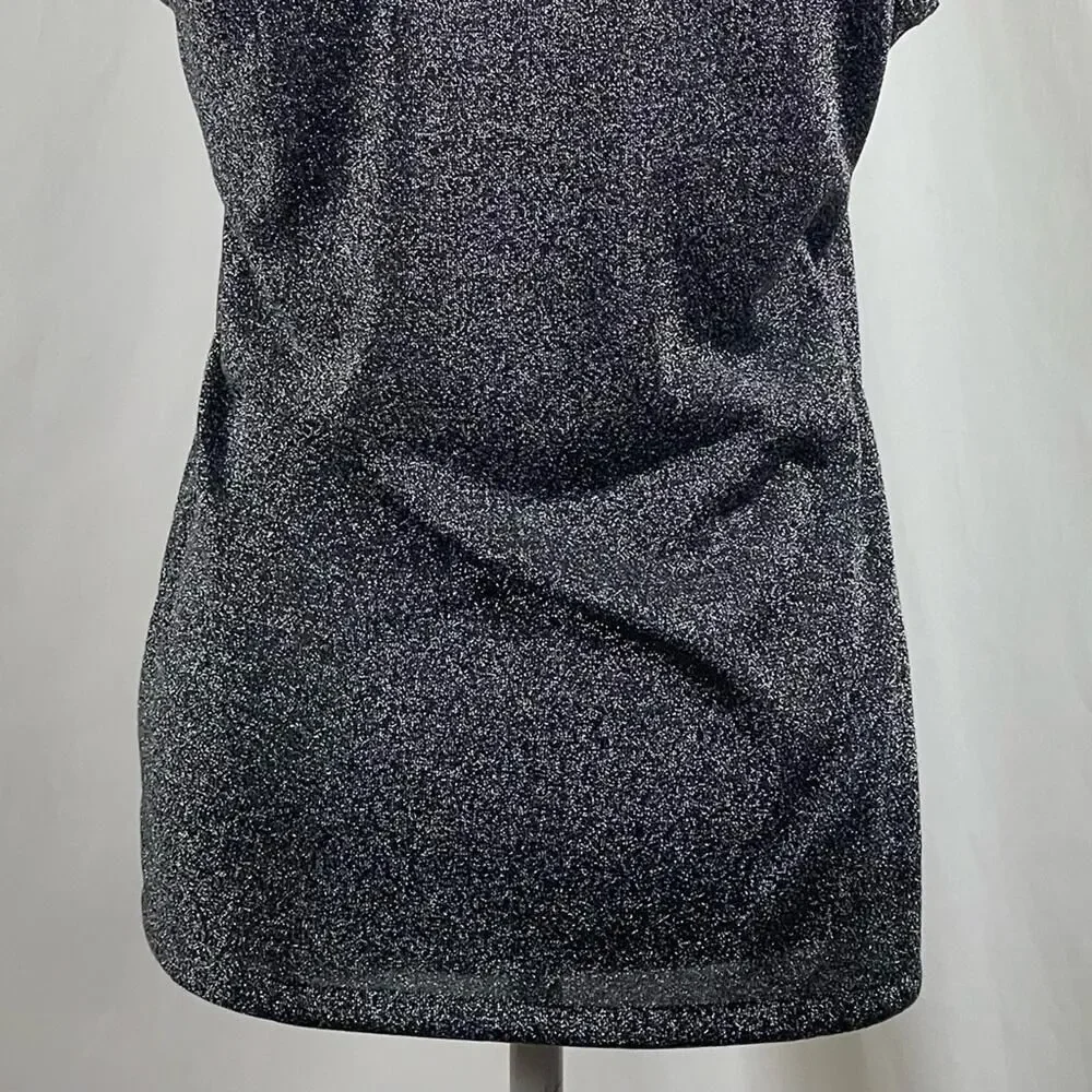 J. Crew Metallic Silver Sleeveless Tank Top NWT Size S Whimsical Rave
